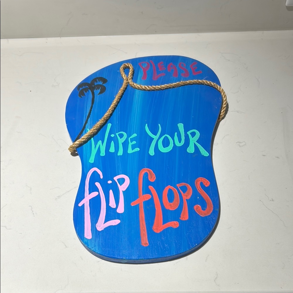 Colorful Beach Sign